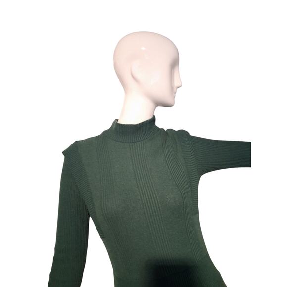 Maeve Anthropologie Womens size XSmall Ribbed Mock Neck Grungecore Sweater Dress - Picture 2 of 10